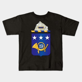 19th Infantry Regt - COA wo Txt Kids T-Shirt